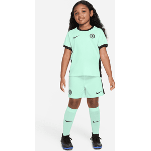 Chelsea FC 2023/24 Third Nike Dri-FIT-sæt i tre dele til mindre børn - grøn grøn M