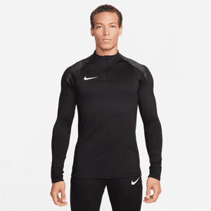 Nike Strike Dri-FIT-fodboldtræningstrøje med 1/2 lynlås til mænd - sort sort XS