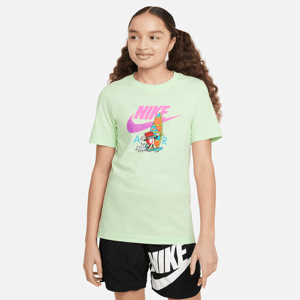 Nike Sportswear-T-shirt til større børn - grøn grøn S