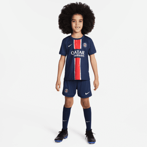 Paris Saint-Germain 2024 Stadium Home Nike Football Replica-sæt i tre dele til mindre børn - blå blå XL