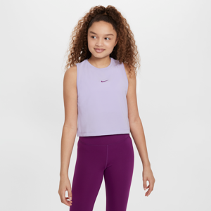 Nike Pro Dri-FIT-træningstanktop til piger - lilla lilla L