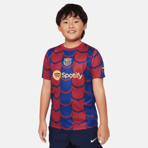 FC Barcelona Academy Pro Nike Dri-FIT Pre-Match-fodboldtrøje til større børn - blå blå S