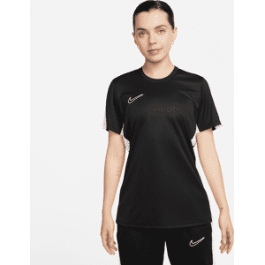 Kortærmet Nike Dri-FIT Academy-fodboldtrøje til kvinder - sort sort XL (EU 48-50)