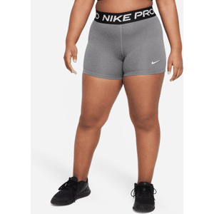 Nike Pro Dri-FIT-shorts til større børn (piger) (udvidet størrelse) - grå grå L+