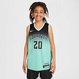 Sabrina Ionescu New York Liberty 2023 Rebel Edition-Nike Dri-FIT WNBA Swingman-trøje til større børn (drenge) - grøn grøn S