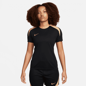 Kortærmet Nike Strike Dri-FIT-fodboldtrøje til kvinder - sort sort XL (EU 48-50)
