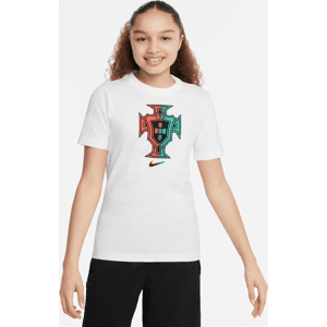 Portugal Nike Football-T-shirt til større børn - hvid hvid S