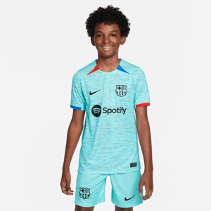 FC Barcelona 2023/24 Stadium Third Nike Dri-FIT-fodboldtrøje til større børn - blå blå XS
