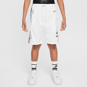 Brooklyn Nets-Nike Dri-FIT NBA Swingman-shorts til større børn - hvid hvid L