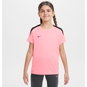 Kortærmet Nike Dri-FIT Strike-fodboldtrøje til større børn - Pink Pink L