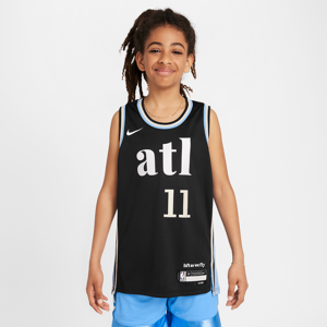Trae Young Atlanta Hawks 2023/24 City Edition Nike Dri-FIT NBA Swingman-trøje til større børn - sort sort S