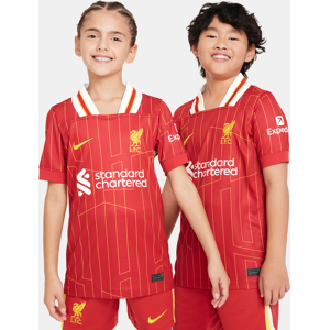 Liverpool FC 2024/25 Stadium Home Nike Dri-FIT Replica-fodboldtrøje til større børn - rød rød L