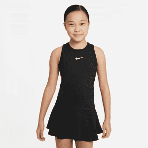 Nike Victory-Dri-FIT-tennistanktop til større børn (piger) - sort sort XS