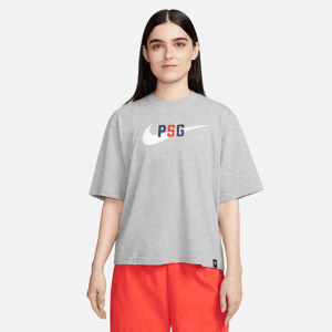 Paris Saint-Germain Swoosh-Nike Football-T-shirt til kvinder - grå grå XL (EU 48-50)