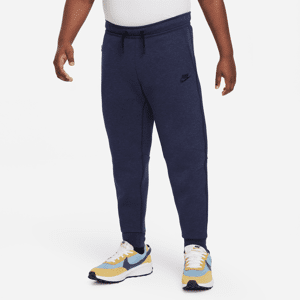 Nike Sportswear Tech Fleece-bukser (udvidet størrelse) til større børn (drenge) - blå blå XL+