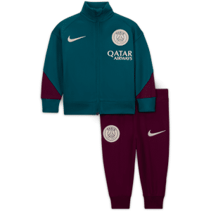 Maskinstrikket Paris Saint-Germain Strike Nike Dri-FIT-fodboldtracksuit til babyer - grøn grøn 3-6M