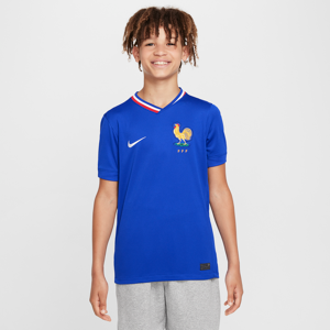 FFF 2024/25 Stadium Home Nike Dri-FIT Replica-fodboldtrøje til større børn (kvindehold) - blå blå XS