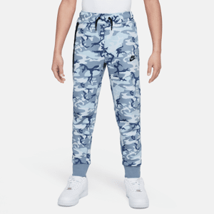 Nike Sportswear Tech Fleece-camo-joggers til større børn (drenge) - blå blå XL (EU 48-50)