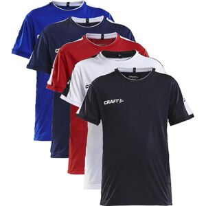 Craft 1905636 Progress Practise Tee Jr Børn / Trænings T-Shirt / Sports T-Shirt / T-Shirt Club Cobolt/white 122/128