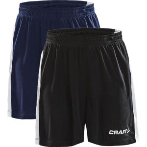 Craft 1906709 Progress Longer Shorts Contrast Jr Børn / Sportshorts / Shorts Black/white 158/164