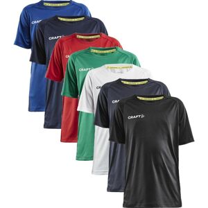 Craft 1910144 Evolve Tee Jr Børn / Trænings T-Shirt / Sports T-Shirt / T-Shirt Team Green 122/128