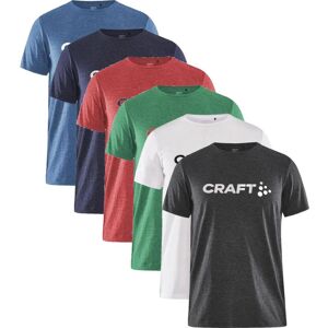 Craft 1913423 Community Logo Ss Tee Jr Børn Black Melange 122/128