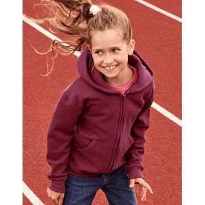 Fruit Of The Loom F401nk Kids´ Classic Hooded Sweat Jacket Black 164