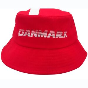 Danmark - Bøllehat Med Danmark Logo-Rød-One Size