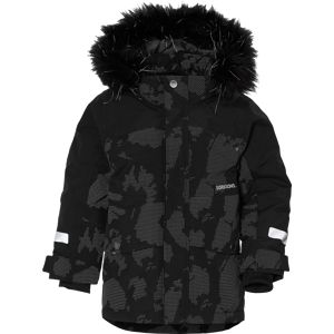 Didriksons Kids' Bjärven Special Edition Parka Island Print Reflex 80, Island Print Reflex