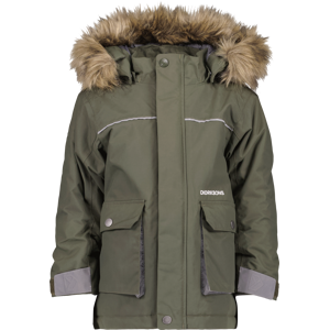 Didriksons Kids' Kure Parka 6 Deep Green 130, Deep Green