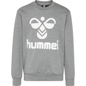 Hummel Kids' hmlDOS Sweatshirt Medium Melange 140, Medium Melange