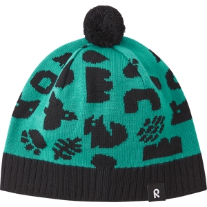 Reima Kids' Beanie Kuviot Dark Aqua 7851 56/58 cm, Dark Aqua