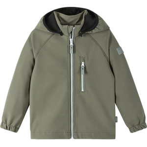 Reima Kids' Softshell Jacket Vantti Greyish Green 110, Greyish Green