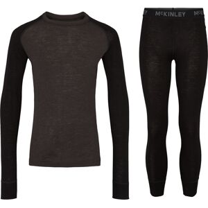 Mckinley Merino Uld Mix Skiundertøj, Små Børn Unisex Tøj Sort 104/110