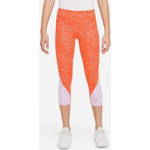 Nike Drifit One Capri Træningstights Piger Tøj Orange 158170 / Xl