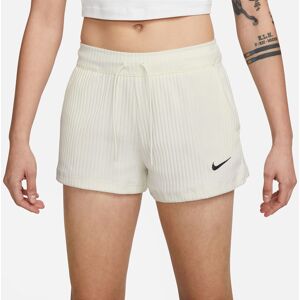 Nike Sportswear Ribbed Highwaist Shorts Damer Tøj Hvid S