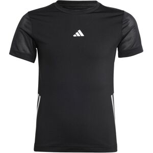 Adidas Running Aeroready 3stripes Tshirt Unisex Tøj Sort 128