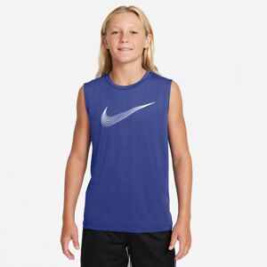 Nike Drifit Træningstop Drenge Toppe Blå 147158 / L