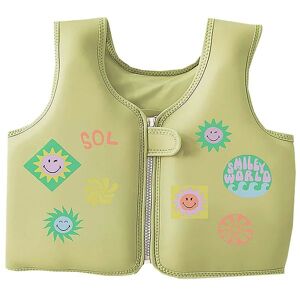 Sunnylife Svømmevest - Smiley World - 3-6 År - Grøn - Sunnylife - Onesize - Svømmevest