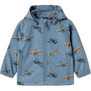 Name It Softshelljakke M. Fleece - Nmmalfa - Coronet Blue M. Fly - Name It - 4 År (104) - Softshell