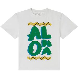 Stella Mccartney Kids T-Shirt - Hvid/grøn M. Print - Stella Mccartney Kids - 8 År (128) - T-Shirt