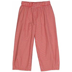 Müsli Bukser - Poplin Stripe Waist - Balsam Cream/apple Red - Müsli - 8 År (128) - Bukser - Bomuld