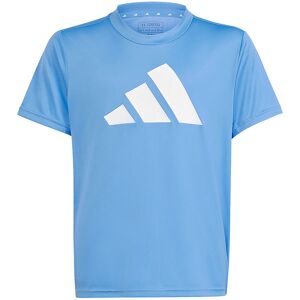 Adidas Performance T-Shirt - U Tr-Es Logo - Blå/hvid - Adidas Performance - 8 År (128) - T-Shirt