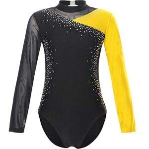 IEFIEL Maillot Brillante de Patinaje Artistico Para Niña Maillot