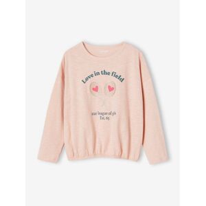 VERTBAUDET Camiseta deportiva de manga larga elástica para niña rosa maquillaje