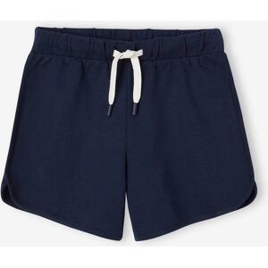 VERTBAUDET Short deportivo de felpa para niña azul marino