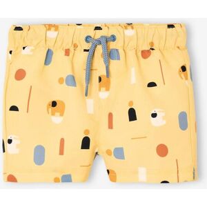 VERTBAUDET Bañador short estampado geométrico para bebé niño amarillo pálido