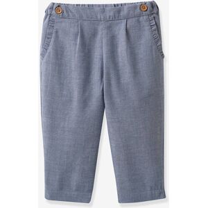 Pantalón de chambray para bebé CYRILLUS azul