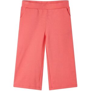 vidaXL Pantalón infantil con perneras anchas coral 92