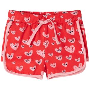 vidaXL Pantalón corto infantil con cordón rojo 140